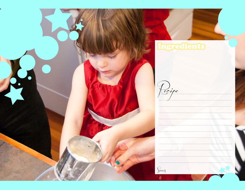 Raina and mommy's Cookbook Template