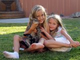 Tiger, Taylor and Saylor in the Backyard 2008