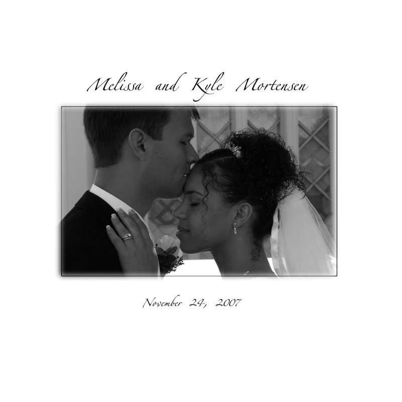 Mortensen Wedding Book