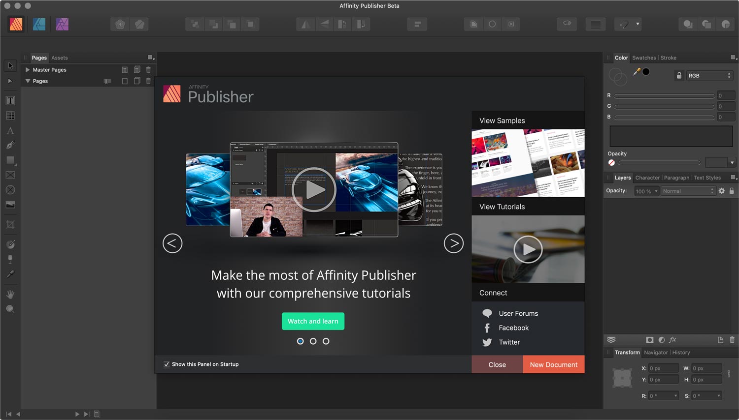 affinity publisher ipad