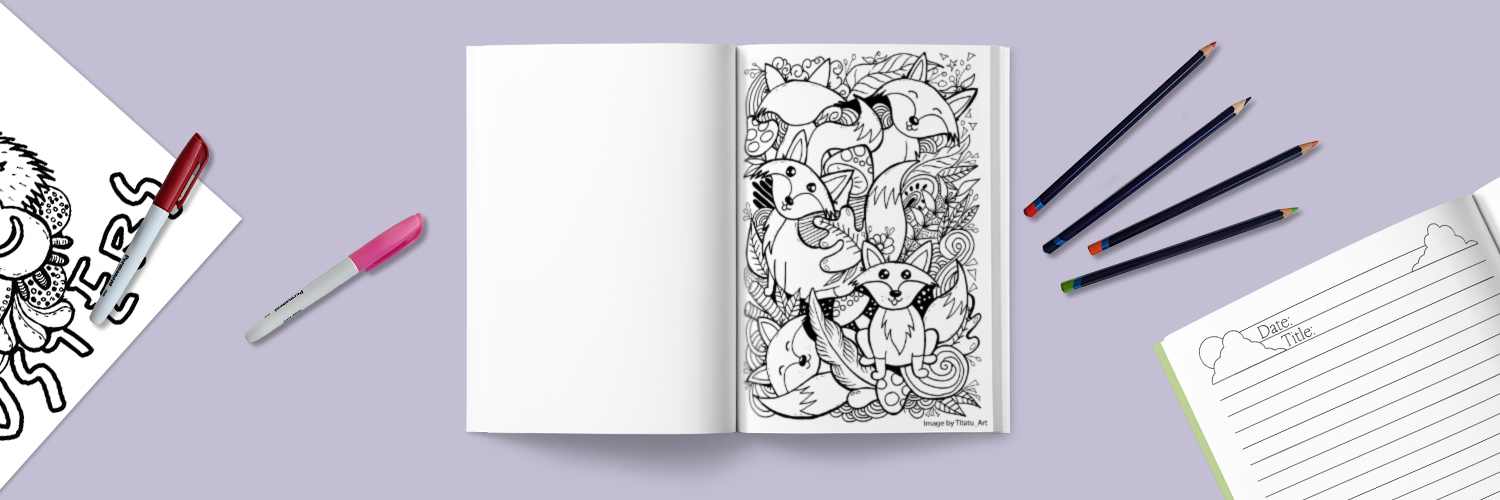 Coloring Book Banner