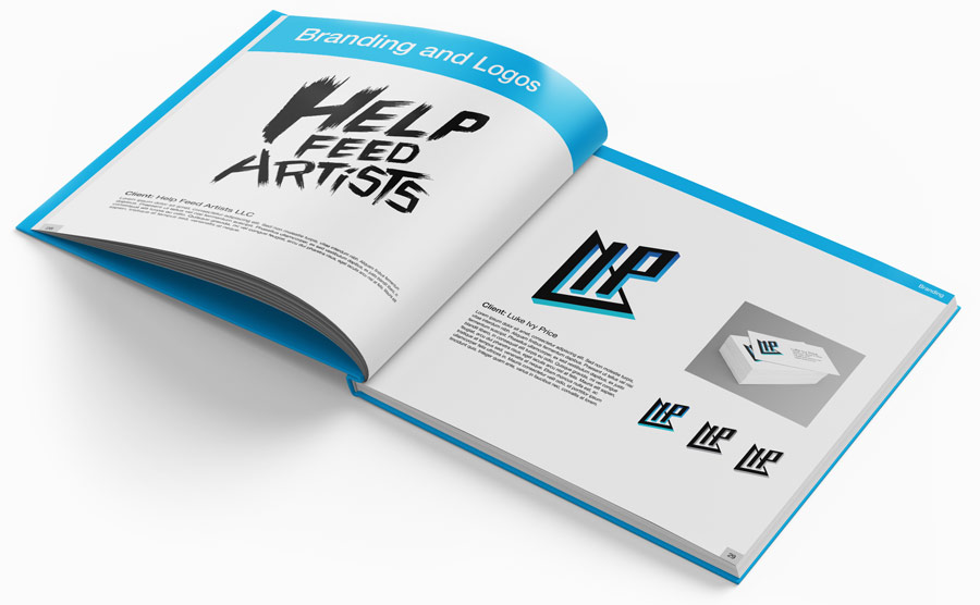 graphic design portfolio printing