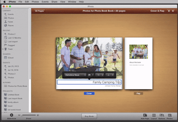 how to add text to photos in iphoto