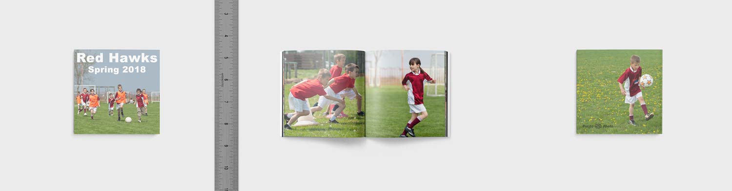 3.75x2.5 Softcover Photo Book, Premium 150 Photo Paper, Mini Book 4-Pack